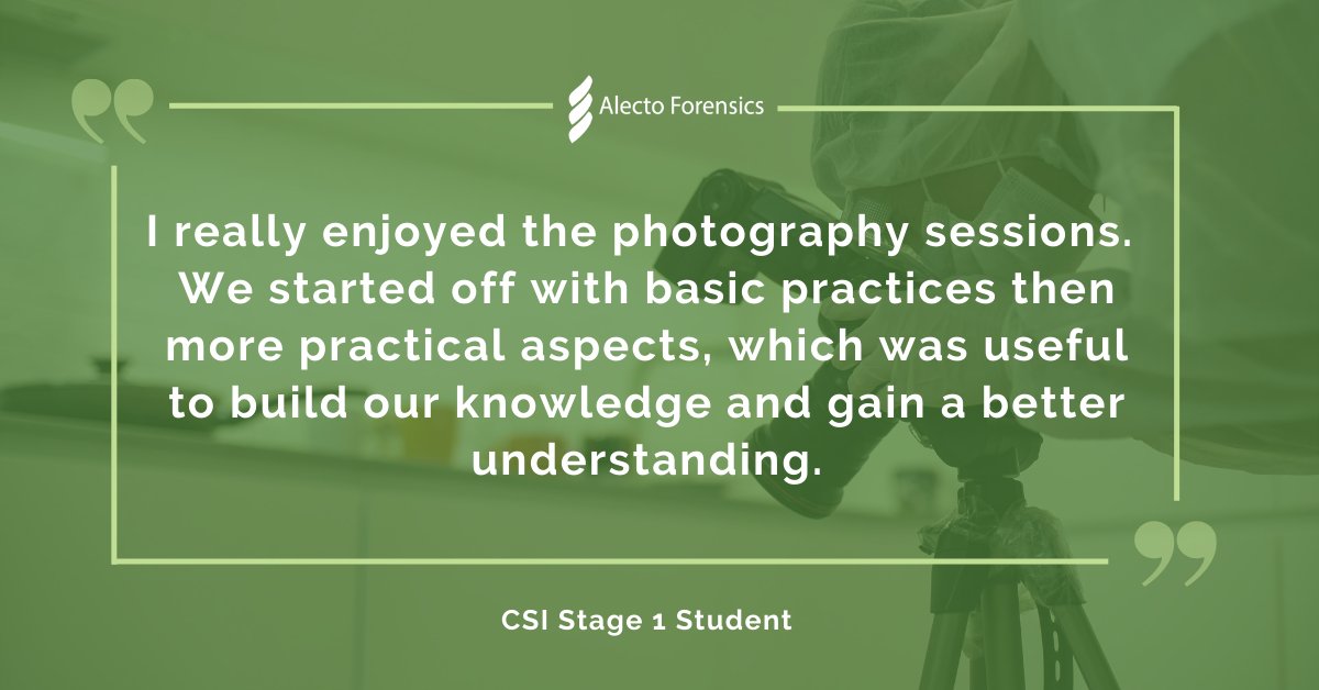FAGroupTraining's tweet photo. The #csi level 1 course includes #photography sessions. This helps students to understand and practice how to adjust their camera settings to capture evidence in different lighting and surfaces at a #crimescene.
#csitraining #forensictraining #alectotraining #forensicscience https://t.co/2MSat1TwSa