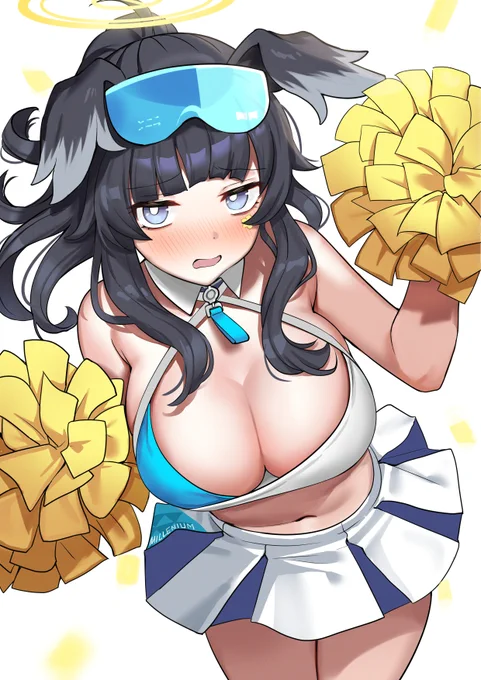「ファ、ファイト…うぅ」#ヒビキ#ブルアカ 