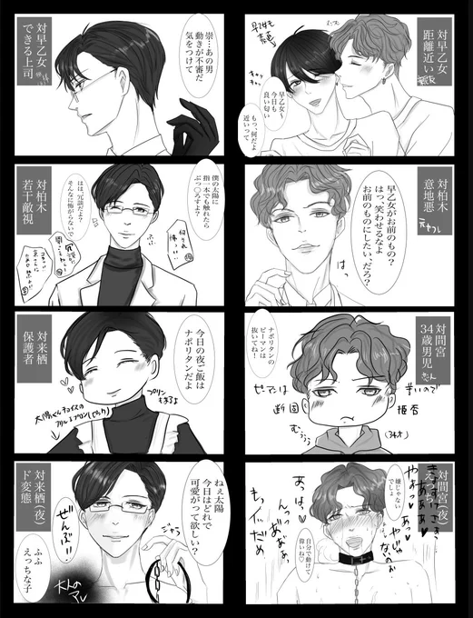 相手によって色々ギャップのあるスパダリ変態×スパダリ幼児

#創作BL #BL漫画
#かしはや #間来 