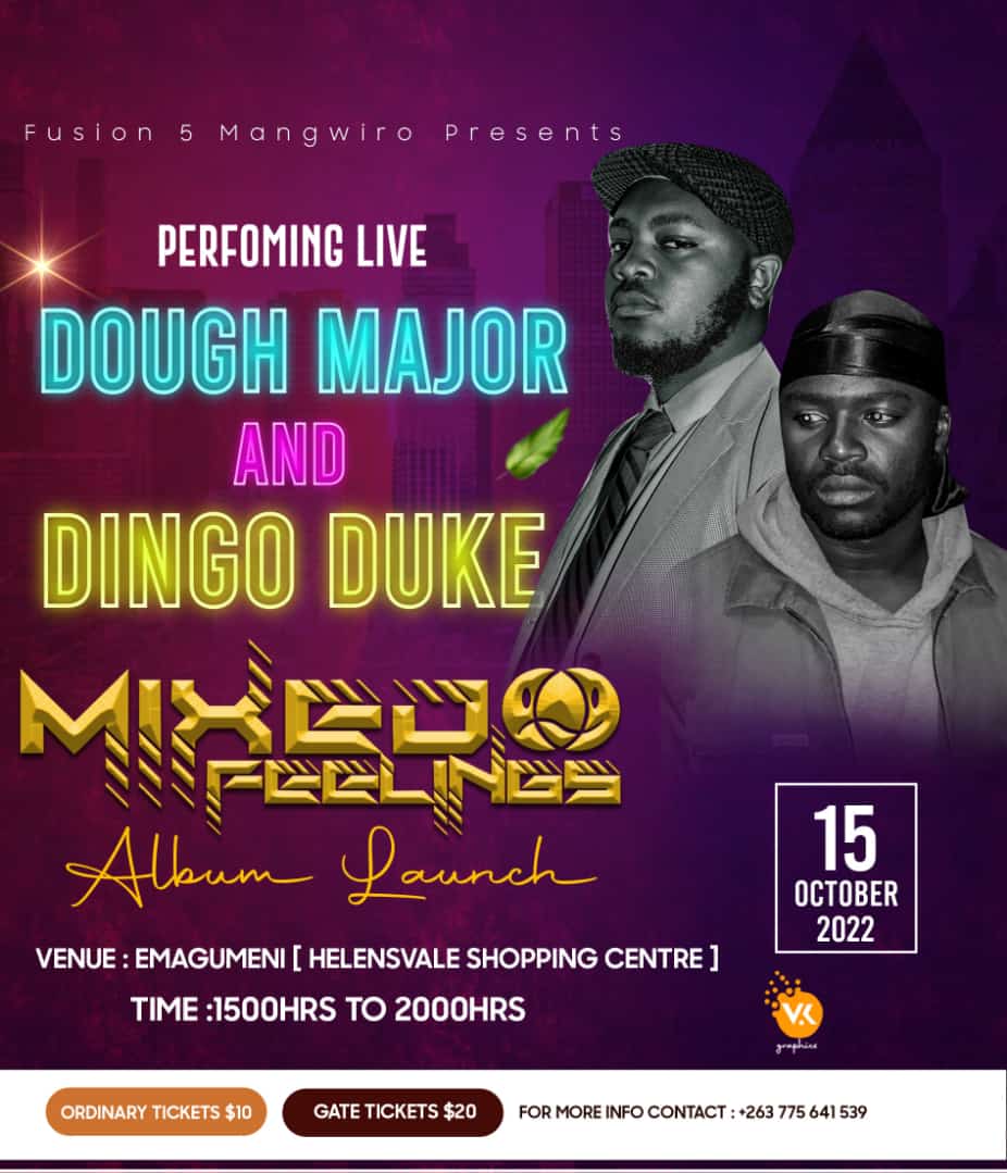 <a href="/fusion5mangwiro/">Fusion 5 Mangwiro</a> will be launching their debut album on the 15th, with live performances from <a href="/nyashadavidzw/">Nyasha David</a> <a href="/mwenjemathole/">Mwenje Mathole</a> <a href="/DoughMajor/">Mambo VemaTavern</a>! <a href="/emagumenizw/">emagumenizw</a>  @earGROUNDzw <a href="/enthusemag/">#enthuse</a> <a href="/saloe2398/">Masiziba_01🐬🦋👑</a> <a href="/kvgroyalty/">Royalty👑 Mwana WeDangwe</a> <a href="/thaprofoundone/">SoProfound</a> <a href="/StarfmZimbabwe/">Star FM</a> <a href="/iMisred/">MISRED</a> <a href="/anesuhmadiye/">Anesu👑❤️</a> <a href="/DivasIncOnline/">Divas Inc Online</a>