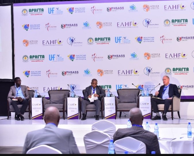 UgHealthcreFed's tweet photo. #EAHFconference2022: There Isa need of strengthening innovations and leveraging technology in health to address the obvious gaps in our preparedness for global emergencies. #buildingresilientsystems
@AfricaHealthFed @ThinkWellGlobal @_HealthPartners @EAHP_AfyaHub https://t.co/M3aQYvUNDS