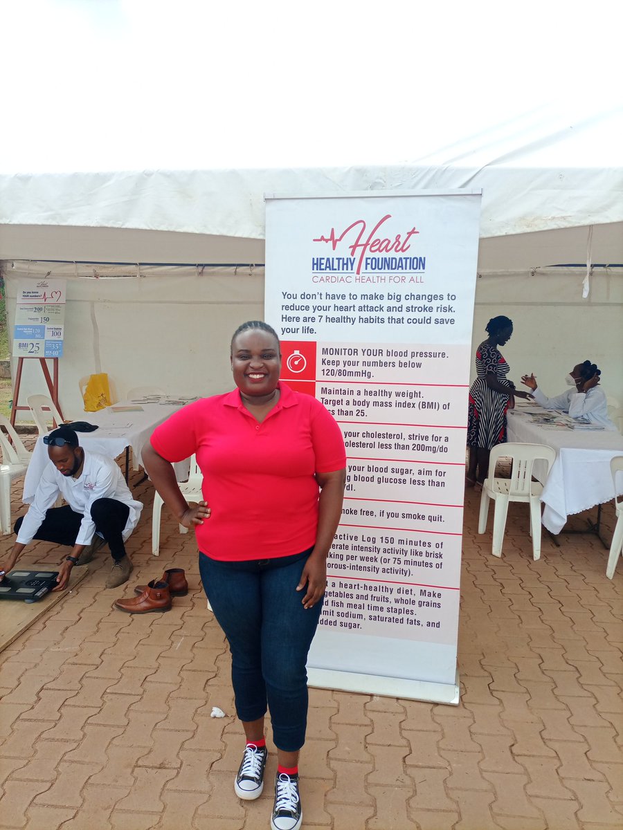 Small steps can get you to your final destination. A #Cardiac Camp organized by @SAS_Clinic, @_KarenHospital and @HealthyHeartFdn is still ongoing here at SAS Clinic Lweza till 4pm. Come get yourself checked at a fairly subsidized fee ranging from 20k-150k. #WorldHeartDay2022