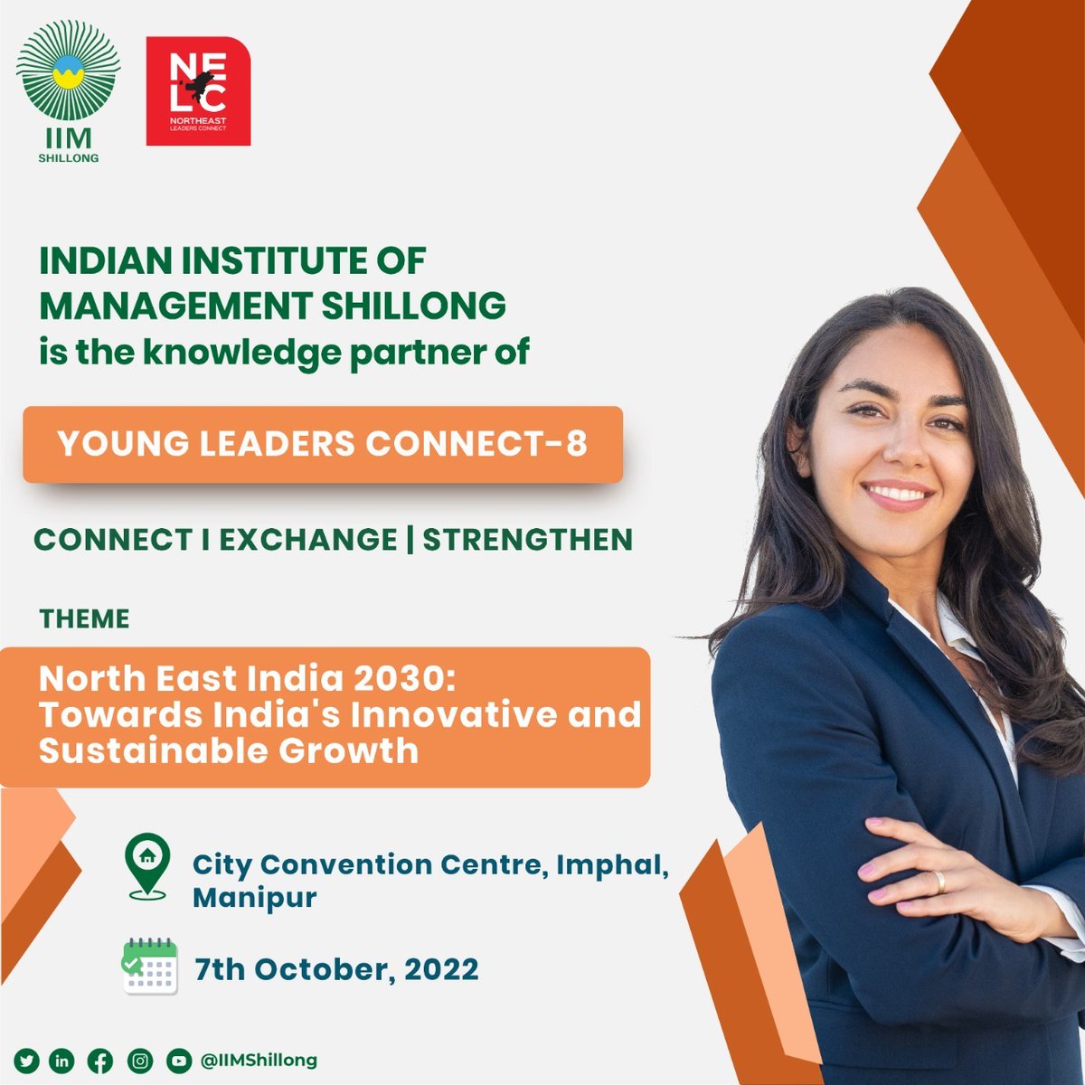 With a vision towards promotion of a vibrant &amp; robust economy, good governance, sustaining the ecology, &amp; preserving cultural identity, <a href="/IIMShillong/">IIM Shillong</a> is partnering with North East Leaders Connect #NELC as #KnowledgePartner. 

<a href="/PIBShillong/">PIB In Meghalaya</a> <a href="/PIBImphal/">PIB in Manipur</a> <a href="/EastMojo/">EastMojo</a> #NorthEastIndia