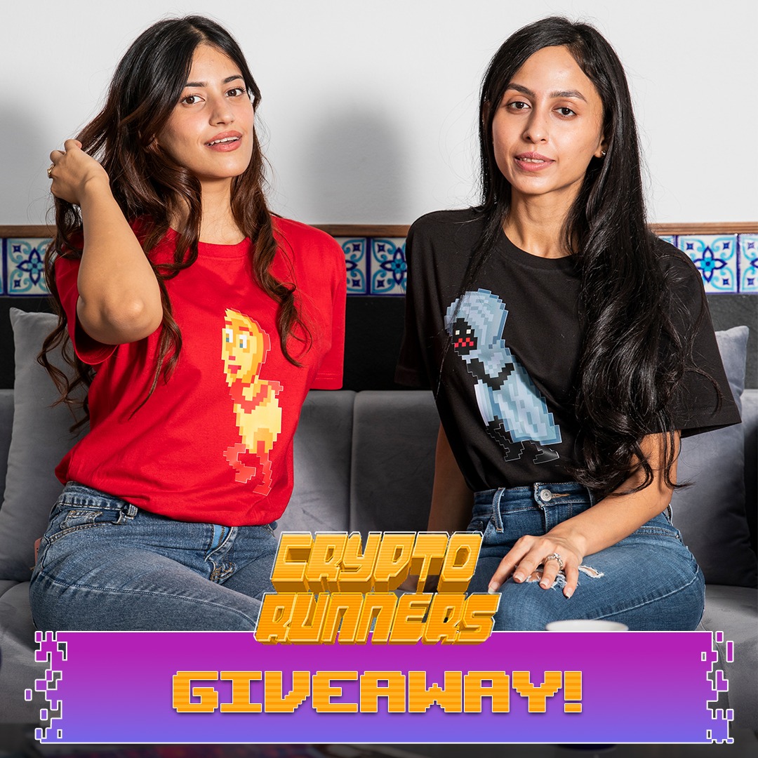 🚨 CryptoRunners merchandise giveaway alert 🚨

🔥We’re giving away 3 Tshirts 🔥

To enter:

1️⃣ Like &amp; RT this tweet

2️⃣ Follow  
<a href="/runners_crypto_/">Crypto Runners</a> &amp; Tag 3 friends

3️⃣ Join discord.gg/mv7fEjgMBS

4️⃣ Reach level 7 in server

LET'S GO 🚀🚀

#NFT #NFTGiveaway #NFTCommmunity