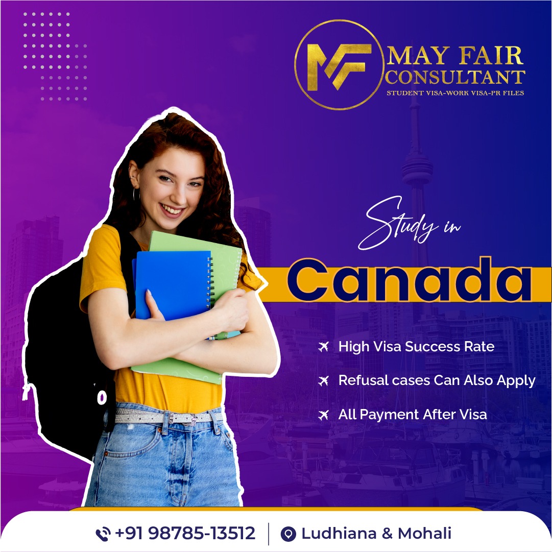 may_consultant's tweet photo. Mayfair offers you a high visa success rate and also we collect all payments after the visa. 
.
For more content us:
📞+91 9878513512
*
#studyabroad #abroadstudyvisa #studyvisa #canada #canadastudyvisa #studyincanada #mohali #ludhiana #mayfairconsultant https://t.co/KBSOI3BmJB