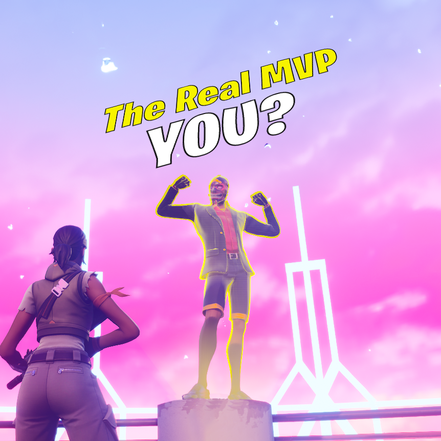 D4YLOfficial's tweet photo. Will the real MVP please stand up? Today we’ll select 1 new follower to become the one and only D4YL MVP. Claim your spot and be seen by everyone. 2017-7714-8925 is waiting #D4YL #FortniteCreative https://t.co/nIIaqL6Iro
