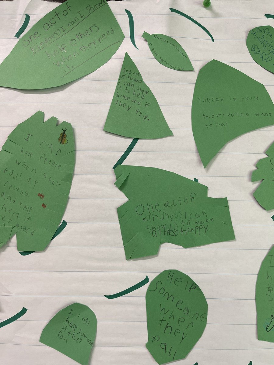ChrisCBarrie's tweet photo. Kindness tree in Mrs. Sitko’s room. @Washington_WCSD @wcsd @JackieWoodson https://t.co/yTTpNorKqB