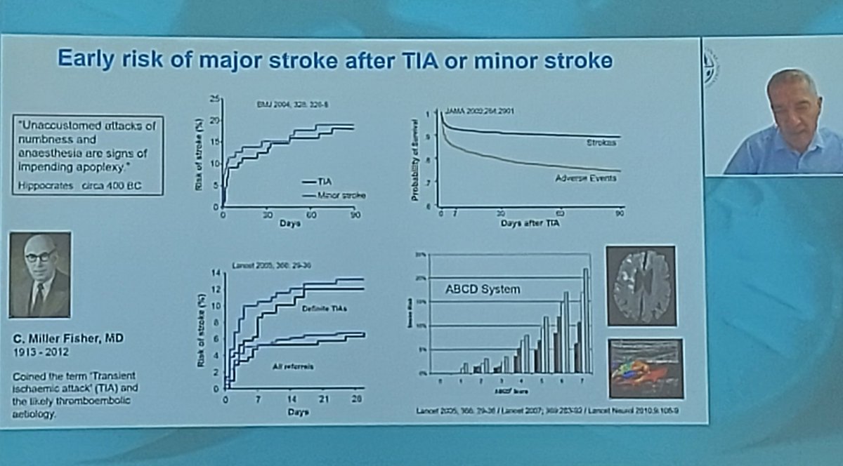cspramesh's tweet photo. "The place of aspirin in neurology: treatment and prevention" from the incomparable Peter Rothwell. Great talk summarizing current evidence of aspirin in patients with stroke, TIA, including provocative recommendation for aspirin even before seen by a physician #125yearsofaspirin https://t.co/x9q2RmirzM