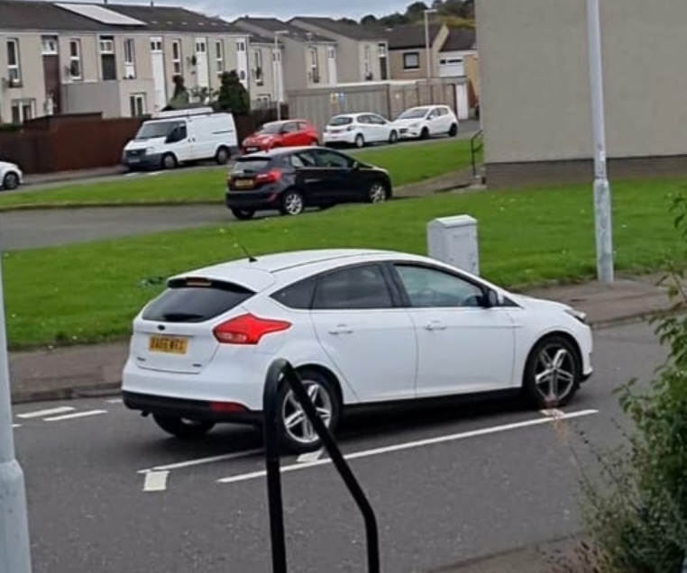PSOSLevenmouth's tweet photo. Officers in Methil are appealing for information to trace a stolen car. The white Ford Focus, registration BA66 WRX, is thought to have been taken from the Ossian Crescent area between 4pm and 10.30pm on Sunday, 25 September, 2022.  Call 101 quoting 3586 of 25 Sep if you can help https://t.co/WC8X8ifpZb