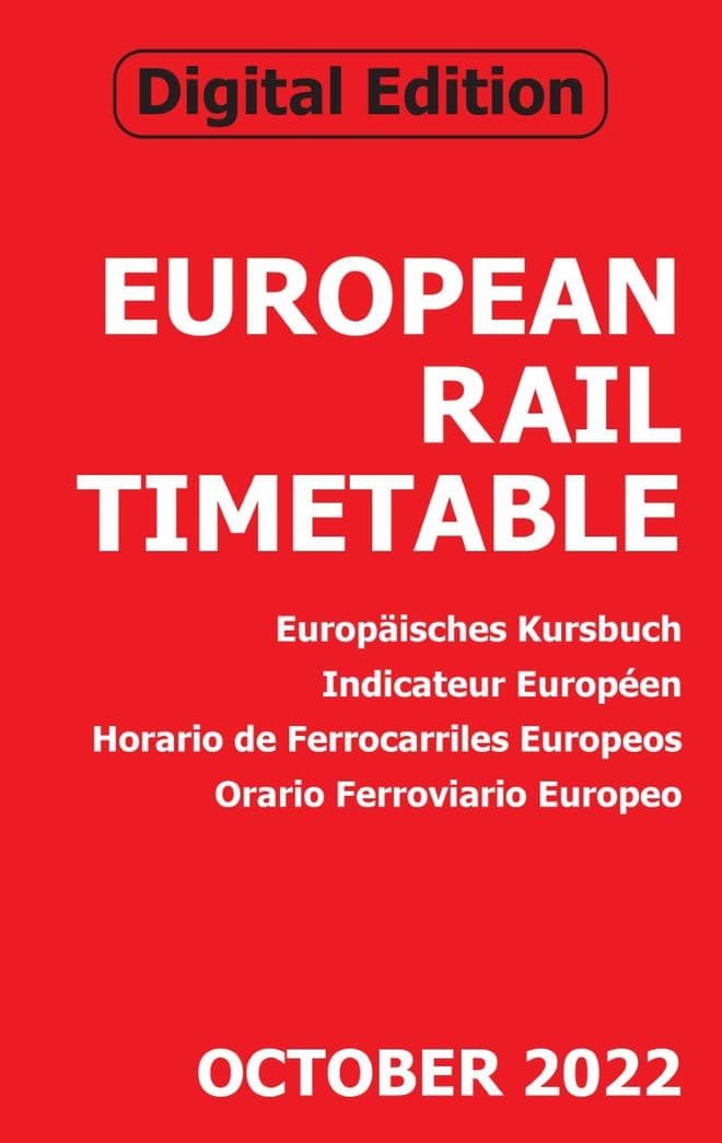 The October digital edition of the ERT is now available to purchase from our website. The October edition includes updates for Spain, Germany, Hungary and Ukraine, and also includes 12 pages of advance information for the December 2022 timetable change. europeanrailtimetable.eu/october-2022br…