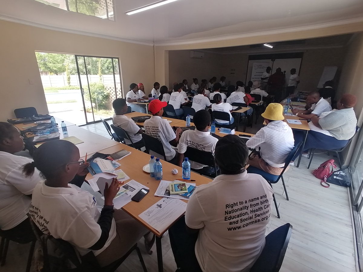 CoRMSA's tweet photo. 29/09/22 in Welkom, Free State facilitating #DocumentUs Campaign engagement with the Youths to strengthen access to birth registration and birth certificate for all children. #ProtectChildRights
@EKindernothilfe @LHR_SA @osfsa @UNICEF_SA @UPChildLaw @HomeAffairsSA https://t.co/Qf2STdyzdc