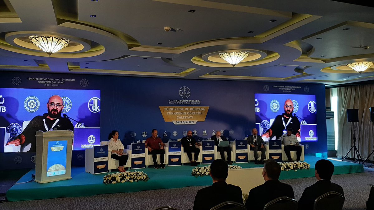 Millî Eğitim Bakanlığının düzenlediği “Türkiye’de ve Dünyada Türkçenin Öğretimi Çalıştayı” kapanış oturumu.@TCMB <a href="/meb_ttkb/">Talim ve Terbiye Kurulu Başkanlığı</a> @ttkbtdeargem #Bursa