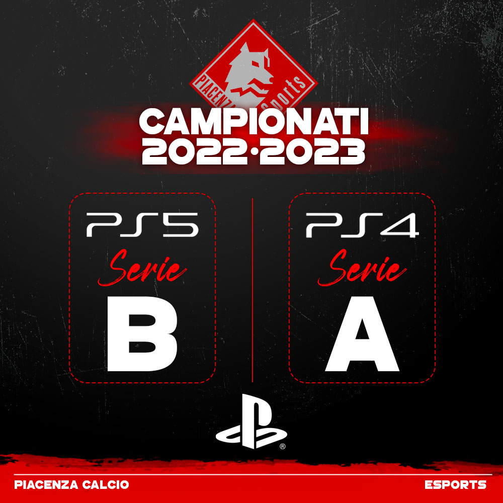 Comunicazione Piacenza Calcio eSports 📢

Confermate le leghe di appartenenza del 11vs11 Pro Club per la prima stagione <a href="/VPGItaly/">Virtual Pro Gaming Italy 🇮🇹</a> 22/23 

La sezione PS4 giocherà il campionato <a href="/VPGItaly/">Virtual Pro Gaming Italy 🇮🇹</a> Serie A e invece i biancorossi del team PS5 partiranno in <a href="/VPGItaly/">Virtual Pro Gaming Italy 🇮🇹</a> Serie B

#iotifopiace ⚪️🔴