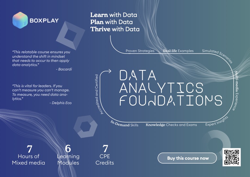 BoxPlay_io's tweet photo. New ways of working &amp; #futureskills require all business focused teams understand #DataAnalytics. The future of supply chain, HR, marketing, R&amp;D all rest on our ability to use data effectively. Our Data Analytics Foundation course sets teams up. https://t.co/py27LGWeh6 https://t.co/1Gcfn1QVTJ