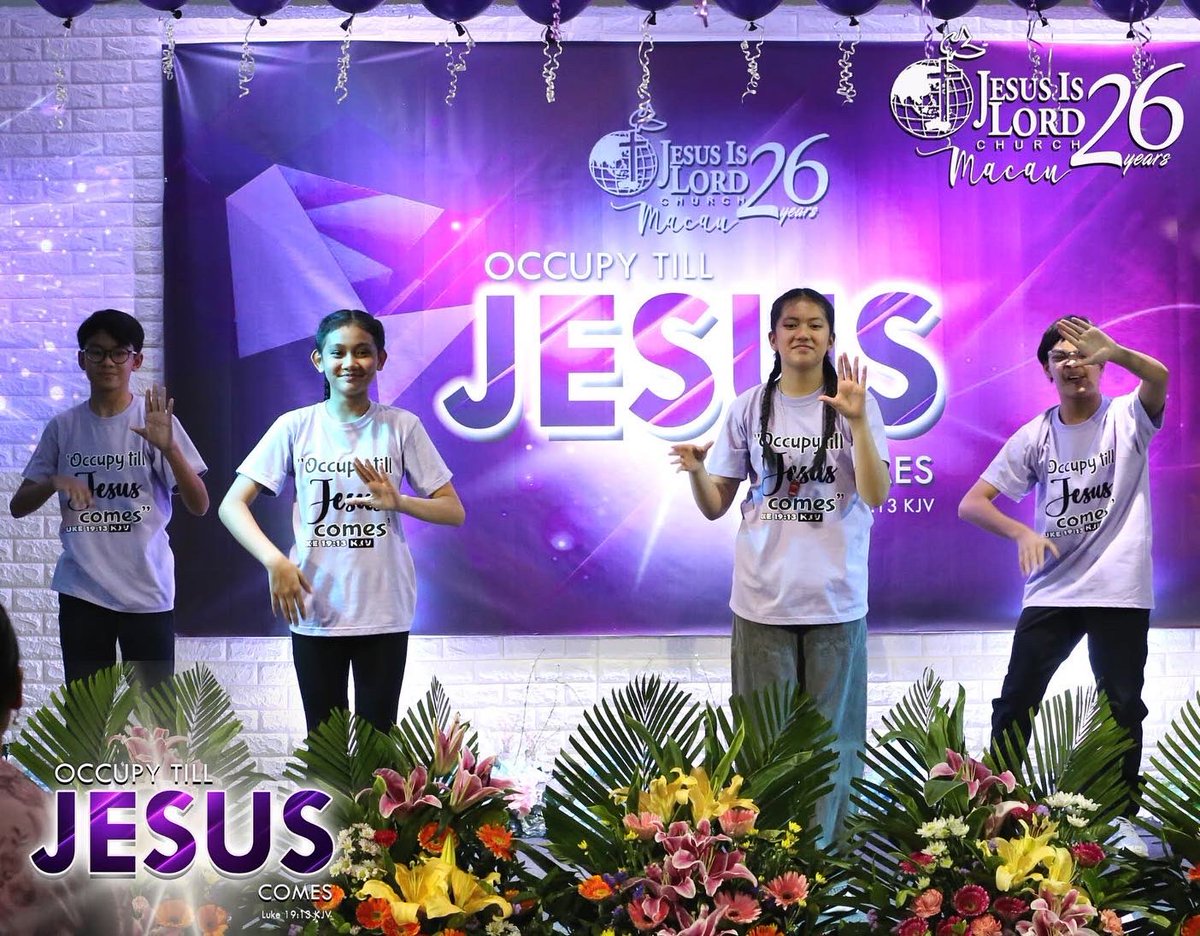 JIL_Macau's tweet photo. The Children’s Network and Triune Elyondoulos Acts Movenerate Ministry graciously offering a presentation to our faithful God!

#JILMacau26
#OccupyTillJesusComes
#MakeJESUSFamous https://t.co/sCQ5lURLzj