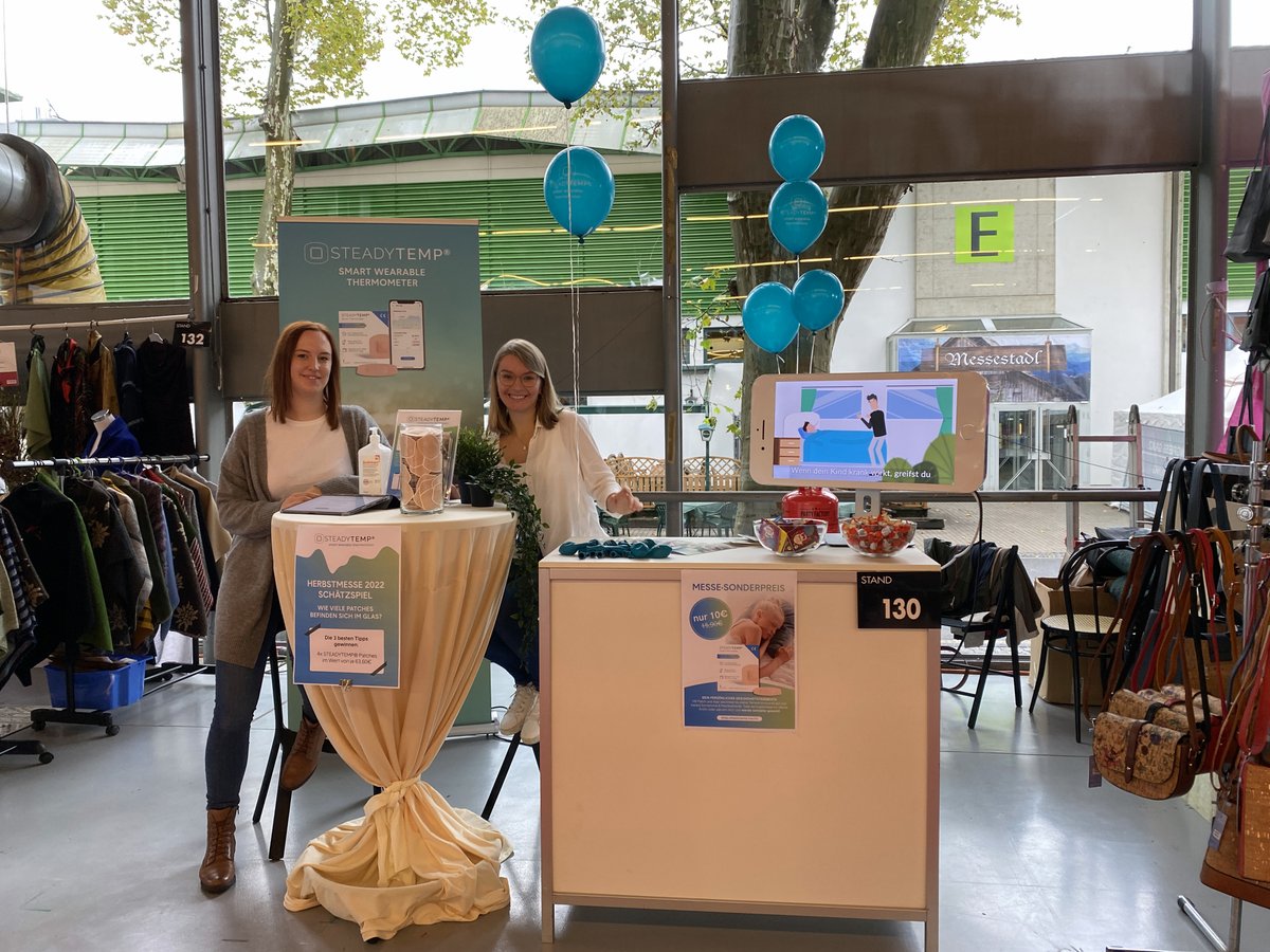 SteadySenseGmbH's tweet photo. We are ready! From today until October 3rd we will be at the Herbstmesse in Graz. Right in time for the start of fall, we are introducing our new STEADYTEMP® Clinical Thermometer for the whole family! You can find us here: 📍Hall C, Booth 130. 

#steadytemp #hmg2022 #healthtech https://t.co/w1ntr9z4di