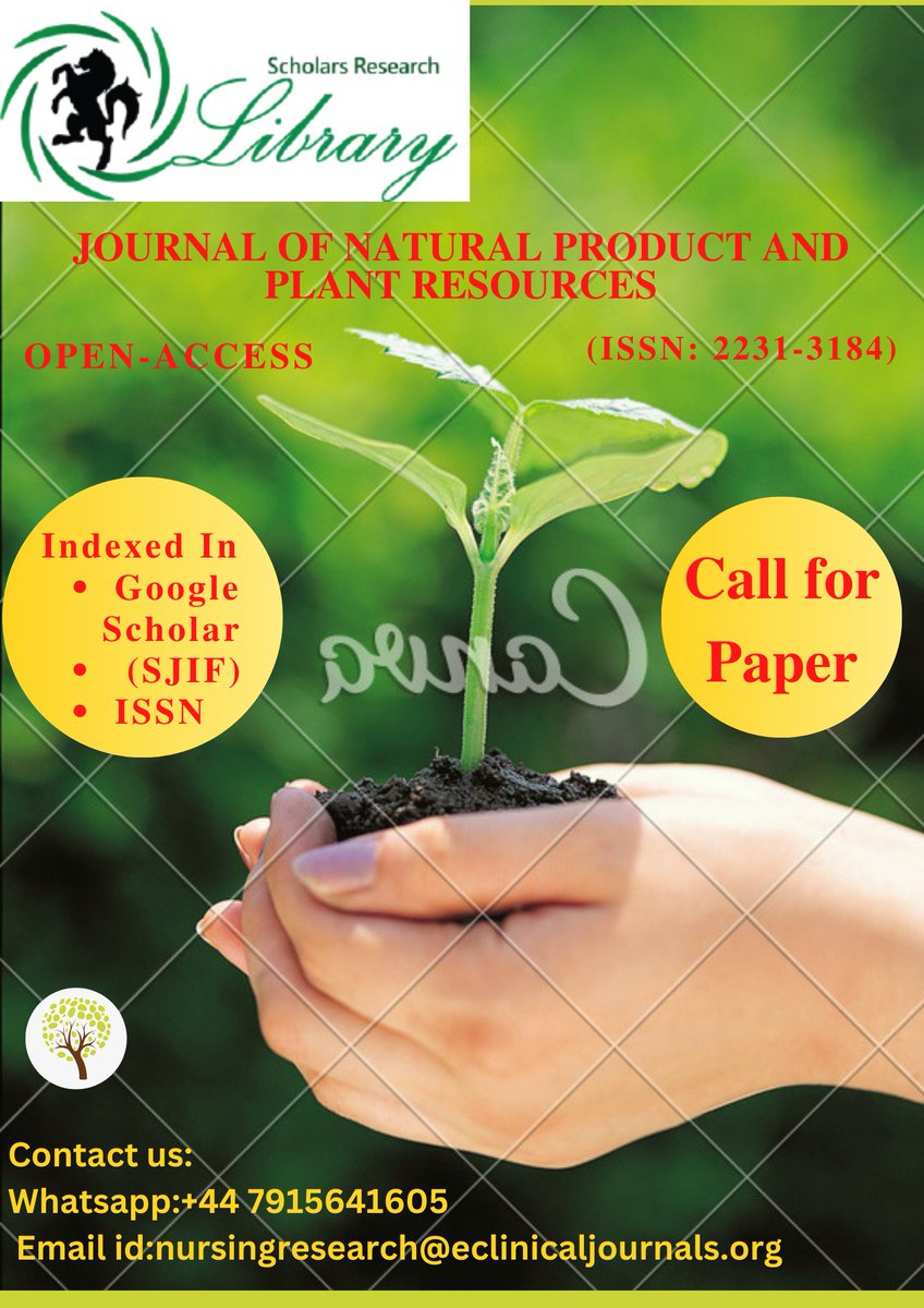 carol20498000's tweet photo. Call for Submission of Manuscript.
Journal H-index: 36
Journal cite score: 41.87
Journal impact factor: 1.51
Journal homepage: https://t.co/LICuNhYxmY
submission link: https://t.co/WBJ9nPS3NU
#Biochemistry, #Bioinformatics, #Biophysics, #Bio_technology, #Cell_biology, #agronomy. https://t.co/K9FlOQW1VB