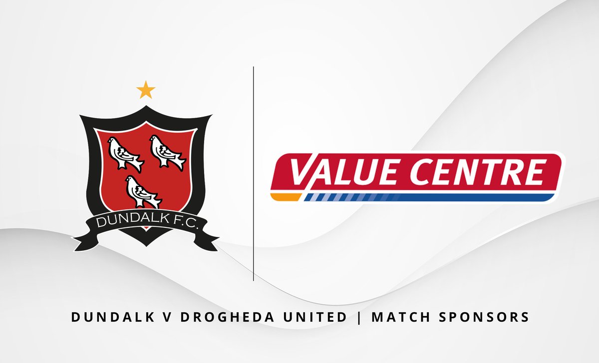 DundalkFC's tweet photo. π€ We would like to say a huge word of thanks to Value Centre Dundalk who have kindly sponsored Friday night's Louth Derby with Drogheda United at Casey's Field.
β‘οΈ https://t.co/vJmJdbIT2O
#ClubTownCommunity https://t.co/83Q8S4DKOm