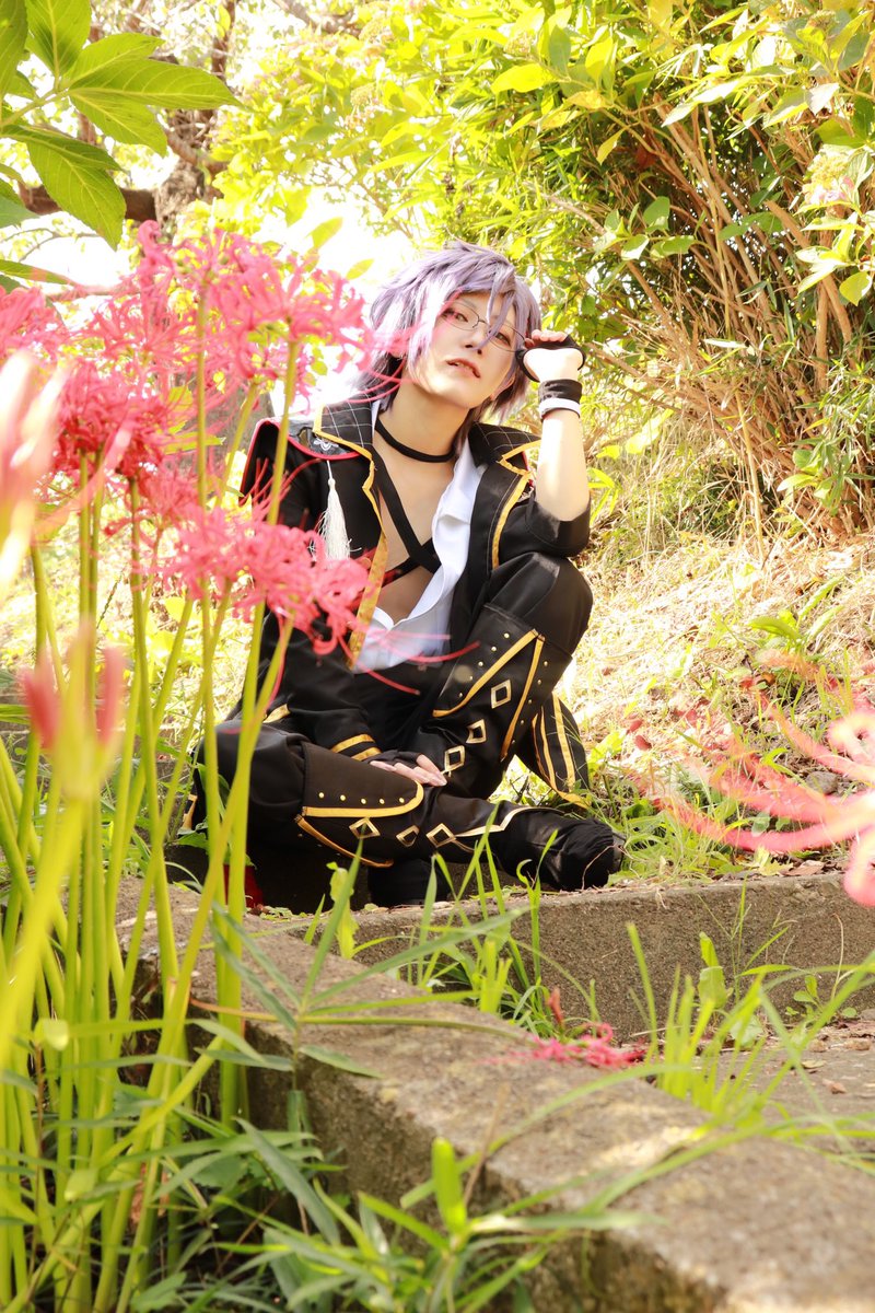si1114Eden's tweet photo. Cosplay 刀剣乱舞 明石国行

｢おっと……
       バレてしまったらしゃあないなぁ。｣

 #コスビート国見 
 #花とコスプレ 
📸@camera_yzonseN https://t.co/UR6lgVSBKY