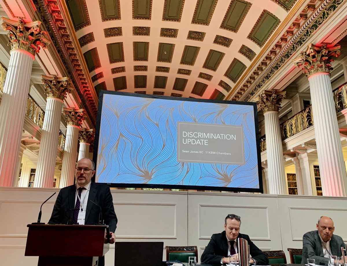 thewssociety's tweet photo. The inimitable @SeanJonesKC delivering the keynote address at today’s Employment Law Conference. Thanks to @Innes_Clark in the chair and speakers Judge Susan Walker, Alison Woods @CMS_law and @Broomielawyer @ClydeCoNews. #ukemplaw #cpd https://t.co/sc1lcPEIvK