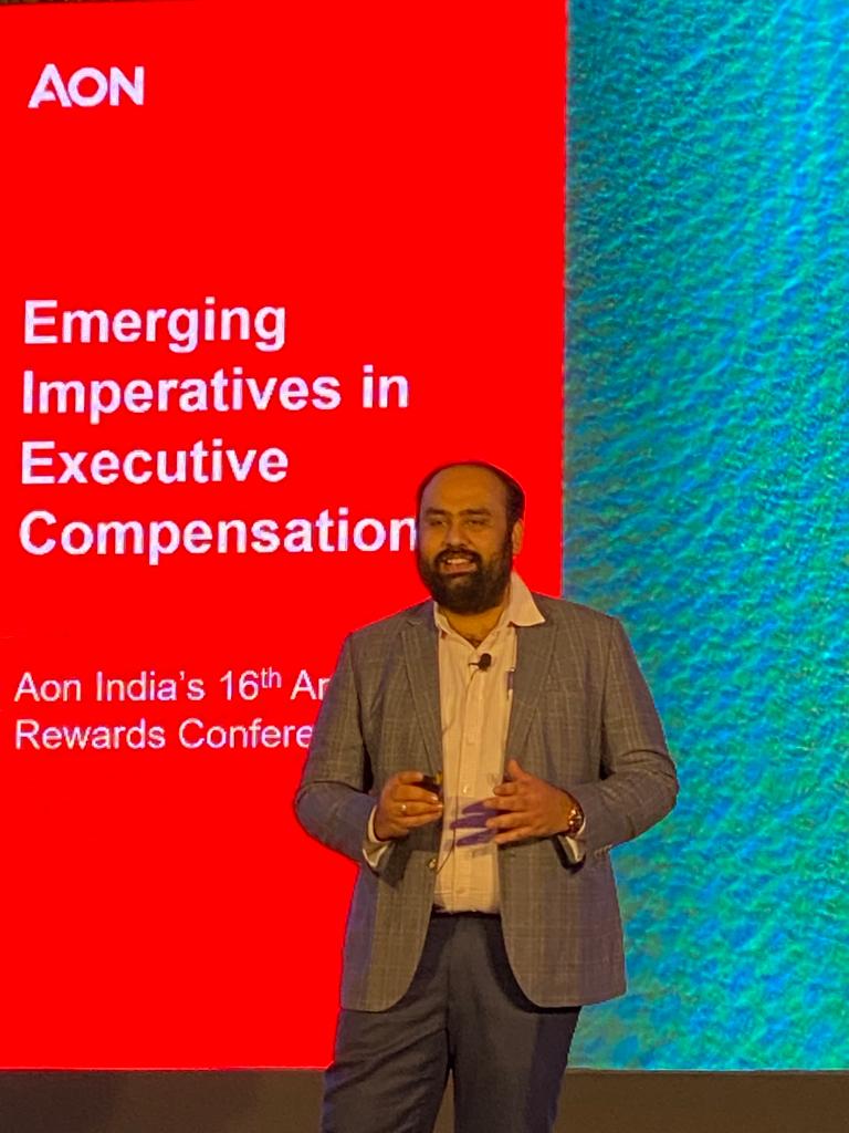 #HappeningNow: Pritish Gandhi, Aon Director & India Practice Leader, Executive Compensation & Governance, is here to discuss how evolving paradigms are impacting compensation for Executive level talent in a BANI world. #AonRewardsConference2022 #RisingResilient