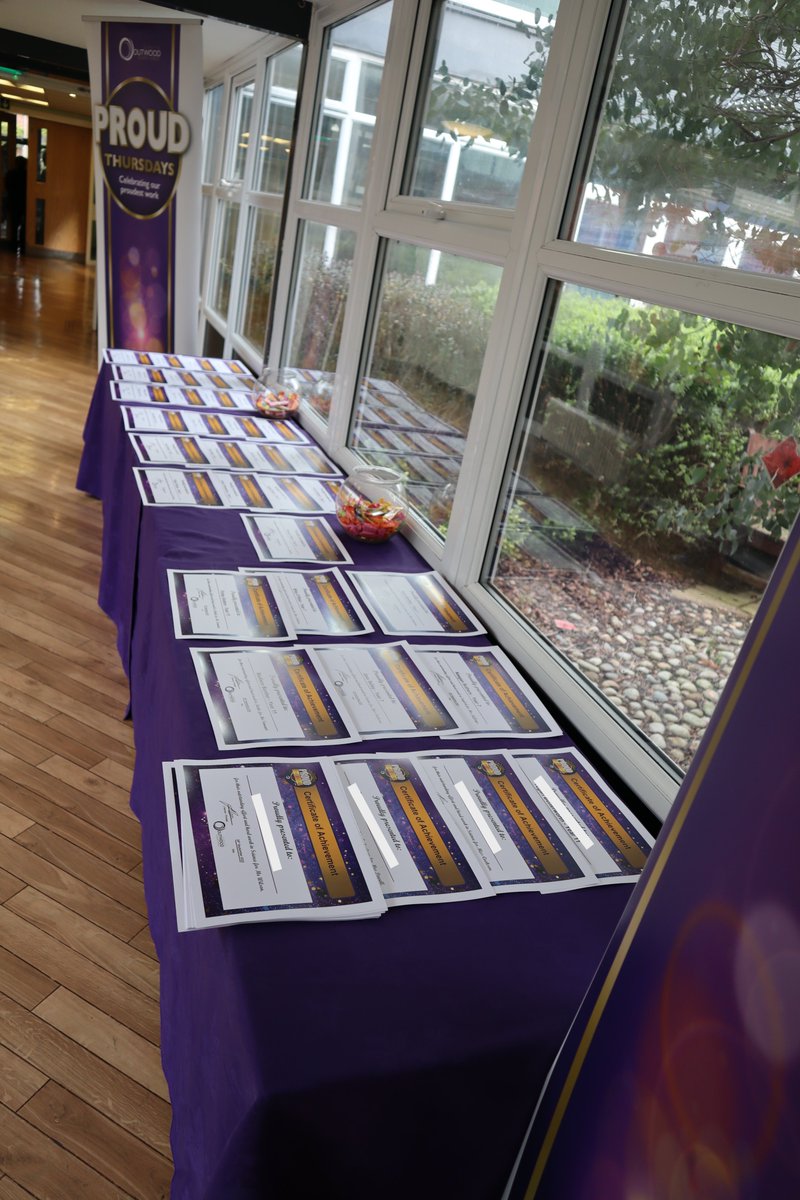 OutwoodHindley's tweet photo. Even with an extra table, we can't fit all the #ProudThursday nomination certificates on! #GreatProblemsToHave https://t.co/z3k3INCyLQ
