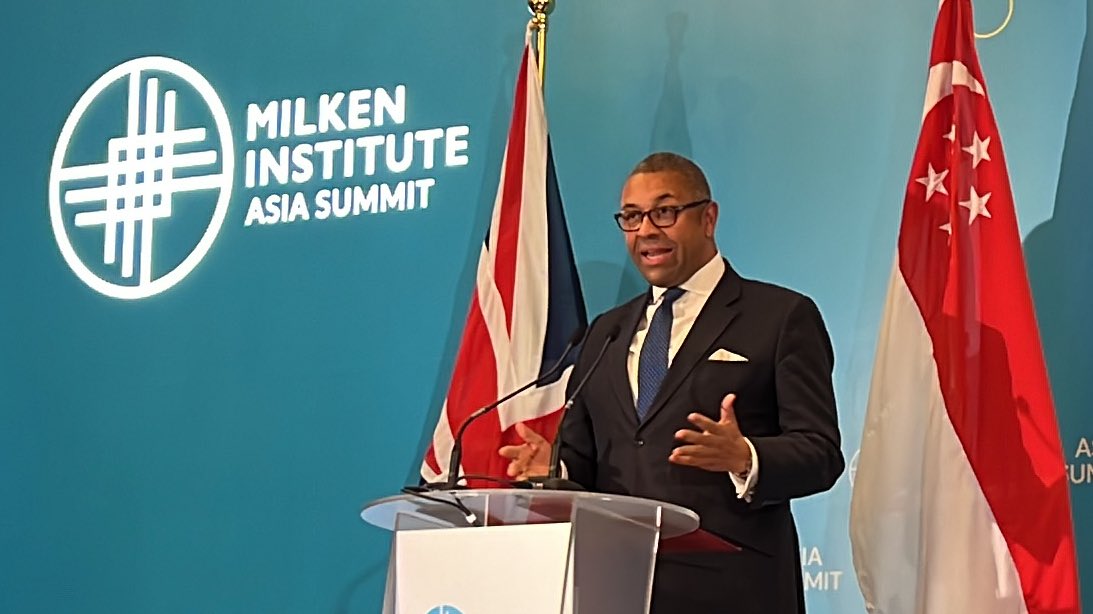 At the 9th Milken Institute Asia Summit, another great success, listening to UK Foreign Secretary, James Cleverly deliver keynote about UK relations with Asia-Pacific. <a href="/MilkenInstitute/">Milken Institute</a> <a href="/MI_AsiaCtr/">Milken Institute Asia</a> <a href="/MIAsiaSummit/">MI Asia Summit 2017</a> #miglobal #Britain #Singapore <a href="/FCDOGovUK/">Foreign, Commonwealth & Development Office</a>