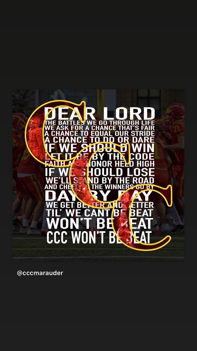 CCCMaraudersFB's tweet photo. #TeamOverMe #ScaleTheWall https://t.co/kyInJTqY3k