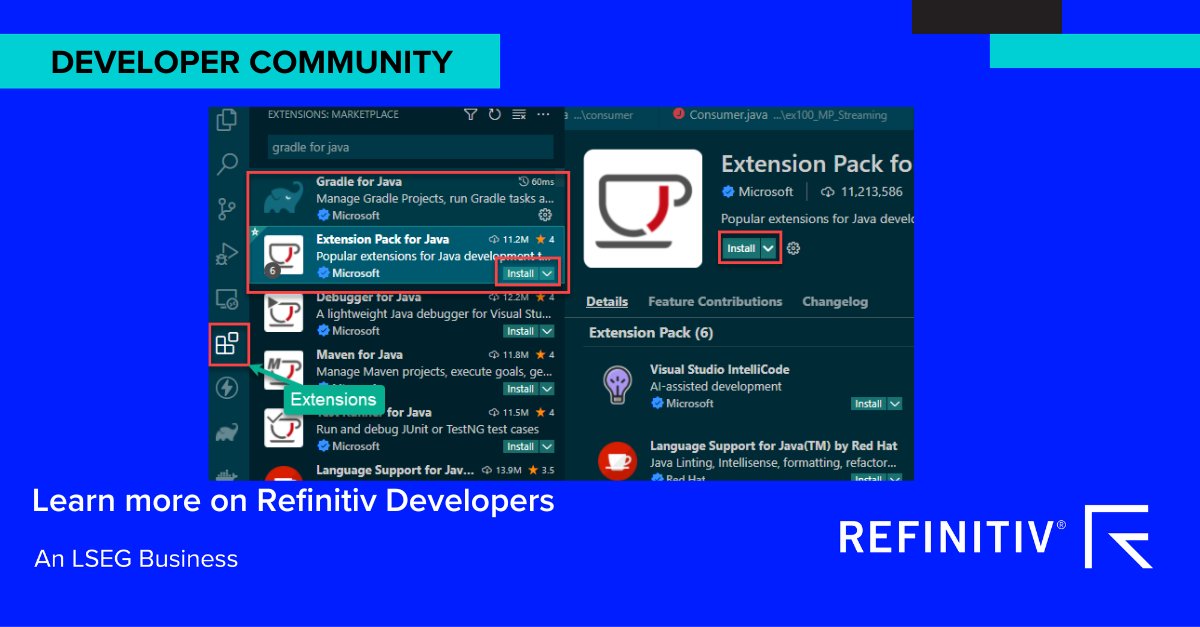 Developers's tweet image. Learn how to easily test Java examples with Gradle and Vscode: refini.tv/3CWn8tk #realtime #vscode #gradle #java #DataDevelopers