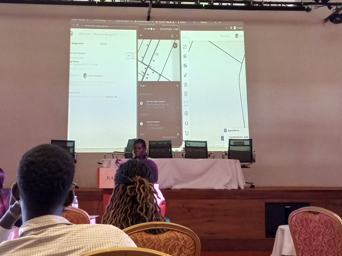 FlaviaZabali's tweet photo. @Esri and @EsriEA showcasing lots of products that make location intelligence possible for all disciplines to improve efficiency in all institutional spheres. Here enjoying the #ScienceofWhere magic at the Esri Eastern Africa Uganda User Group Conference.
#GIS #UUGC2022 https://t.co/Igd7cVfOk9