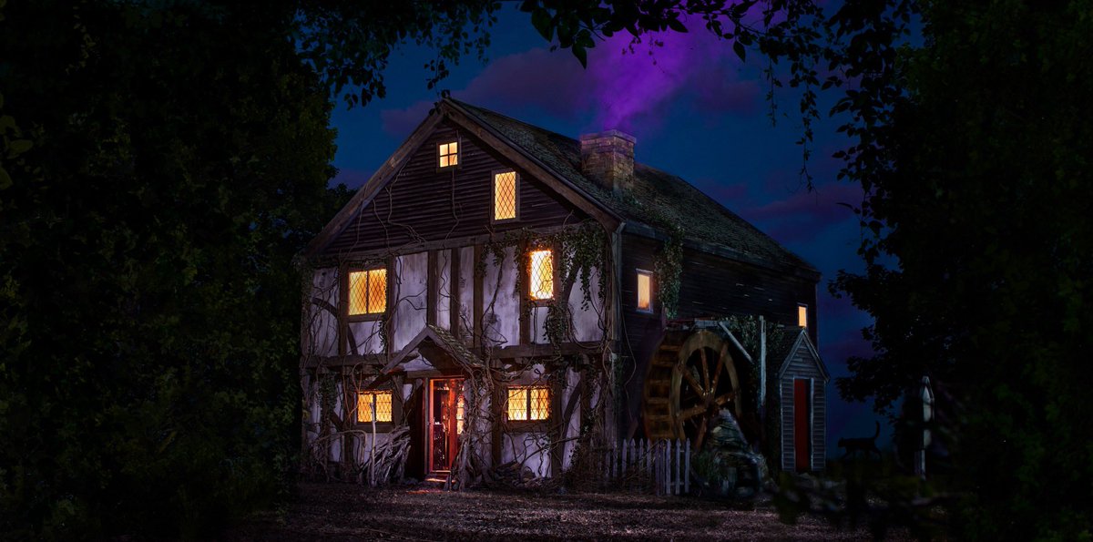 getFANDOM's tweet photo. For one night only, the Sanderson Sisters invite guests to Salem to stay at their #HocusPocus cottage on @Airbnb 

Bookings open on Weds, Oct. 12 🧹 https://t.co/urErbKfFr0