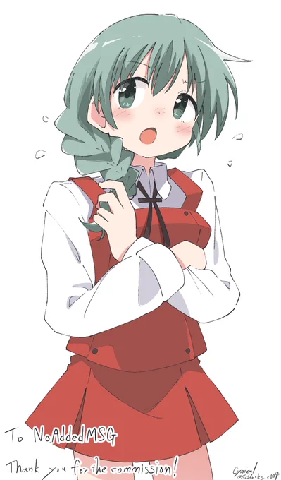 skebで描かせていただいた、夏目(ひだまりスケッチ)です 