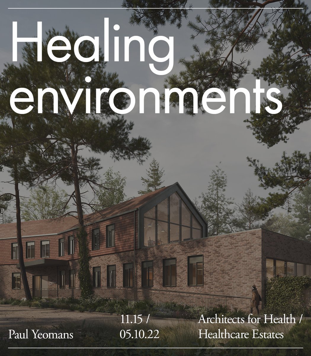 MedicalArch's tweet photo. Next week, on the @AfH_news stand at @HCEstates, Paul Yeomans will explore current and proposed health infrastructure and how their environments can have an impact on recovery and wellbeing. The session, ‘HEAL’, is chaired by Ruairi Reeves. #healingenvironments https://t.co/BZWTr90rPf