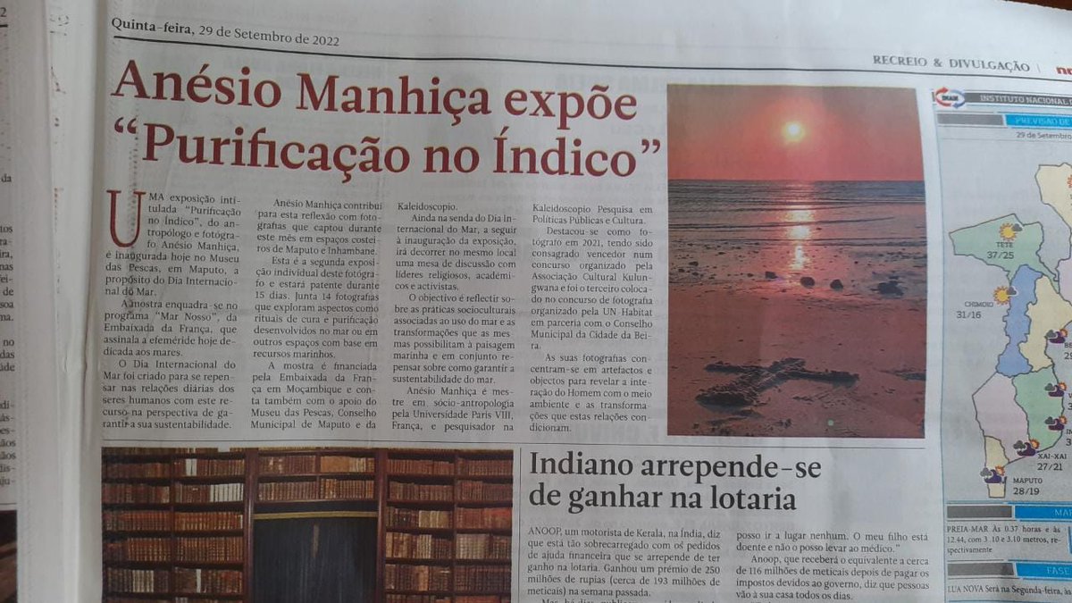 FranceMaputo's tweet photo. 29 de Setembro #diamundialdomar: Embaixada🇫🇷 o #MIMAIP e o #INAMAR, celebramos🙏 a relação #cultural e #espiritual das comunidades 🇲🇿com o 🌊. Um património imaterial que deve ser realçado, preservado e conservado, pois bem público e parte humanidade! #MarNosso2022🌊 https://t.co/vfzZSJgEBB
