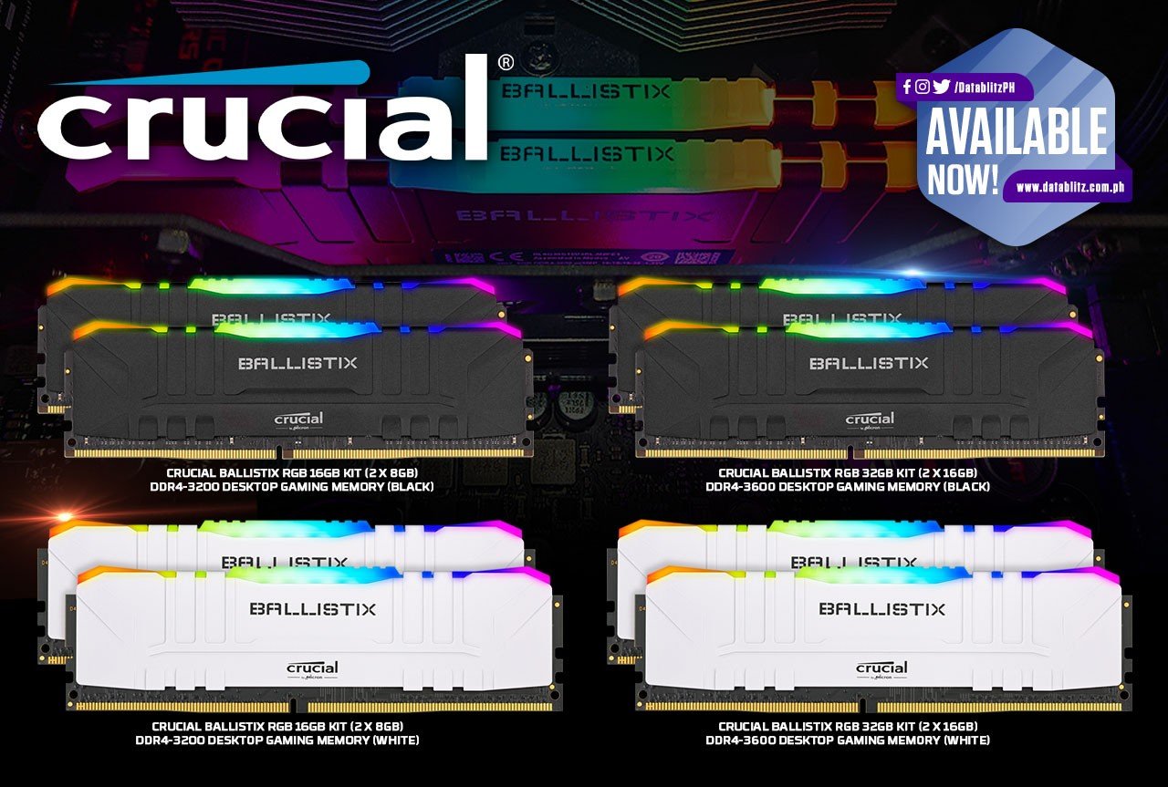 DataBlitz on Twitter "REDEFINE GAME PERFORMANCE. Crucial Ballistix RGB