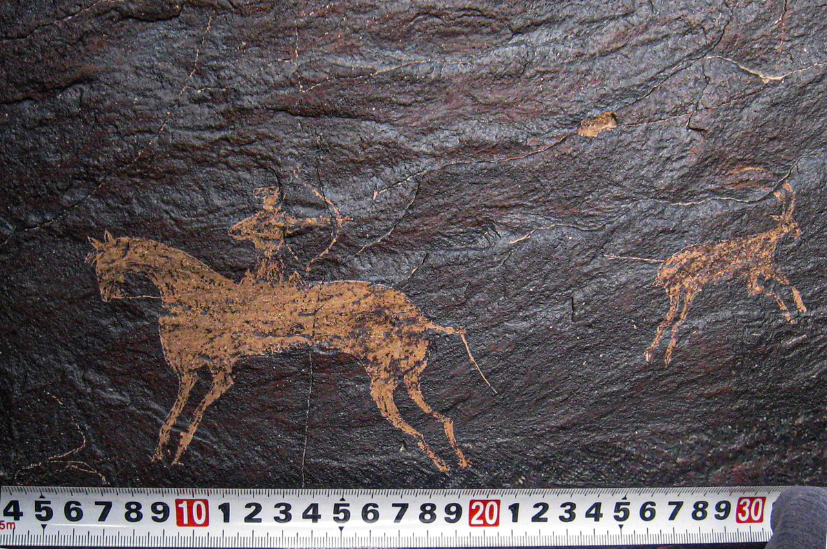 MAPSS (@mapss_project) on Twitter photo A rock art panel represents a horse-riding hunter shooting an ibex in Umnugovi aimag, Mongolia. This shooting style is known as PARTHIAN SHOT in western literature, but also has a traditional Mongolian name for that kind of shooting. @MPI_SHH <a href="/ArcadiaFund/">Arcadia Fund</a> A rock art panel represents a horse-riding hunter shooting an ibex in Umnugovi aimag, Mongolia. This shooting style is known as PARTHIAN SHOT in western literature, but also has a traditional Mongolian name for that kind of shooting. @MPI_SHH <a href="/ArcadiaFund/">Arcadia Fund</a>