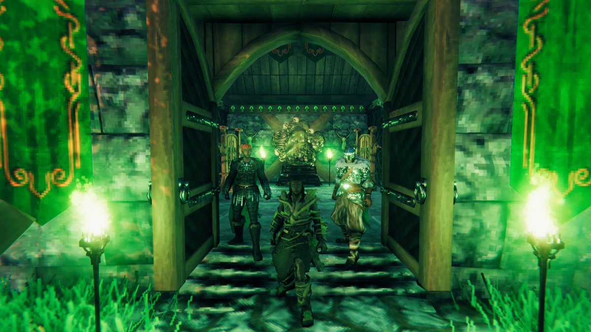 Gather all of your viking friends and get ready for adventure! #Valheim is now available with <a href="/XboxGamePassPC/">PC Game Pass</a> 💃