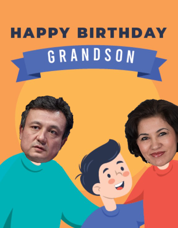 realvoiceuyghur's tweet photo. The grandson of Rushan and Dolkun, a happy family. https://t.co/nfPhzoWsVQ