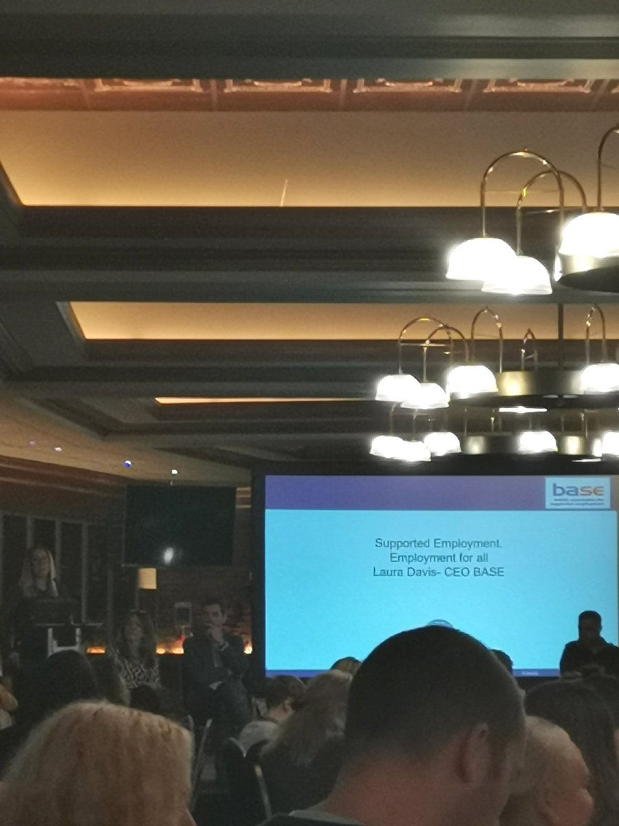 dani_sidderley's tweet photo. 95% of people with a learning disability don't have a job. This needs to change. Powerful talk from Laura Davis @base_tweets.

At @weare_pure we are proud to do our part in closing this gap. 

 #beeinclusive #supportedemployment #GreaterManchester #SEND #inclusion https://t.co/mGxRVybsq7