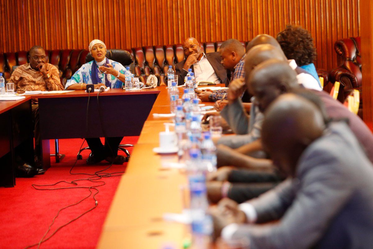 FKFtransition's tweet image. FKF Transition Committee members meet with the Cabinet Secretary for Sports Dr. Amina Mohamed on Thursday, September 28,2022 at Kasarani Stadium, Nairobi.

#FKFCommitteeDelivers