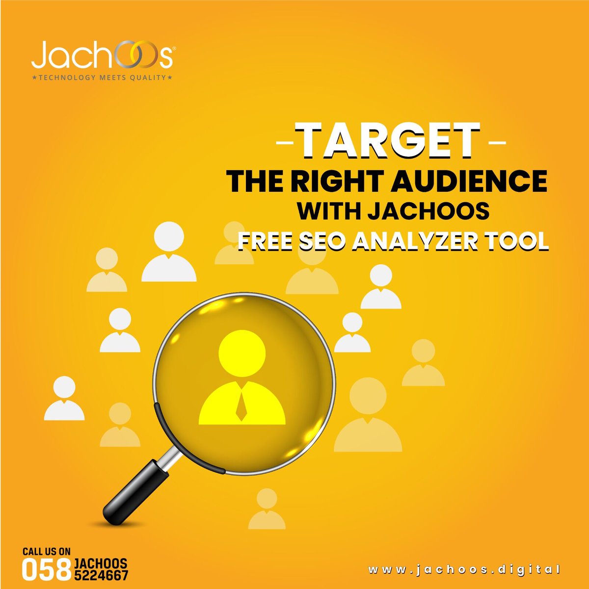 JachOOsltd's tweet image. Free SEO analyzer tools always help you target the right audience which eventually helps to boost your sales. Avail them from JachOOs, the most sought-after digital marketing agency.

#Jachoos #SEO #SEOAnalyzer #digitalmarketing #socialmedia #socialmediamarketing