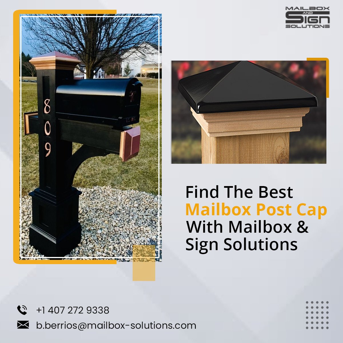 MailBoxSolutio1's tweet photo. The purpose is to save the mailbox post from getting damaged due to bad weather conditions. Although these caps are still used for decorations today, they have different functions too. Get the best at https://t.co/cG5CTnGg4M
#Mailboxsolutions #SafetyLetterbox #ModernMailboxes https://t.co/GUachpbRVh