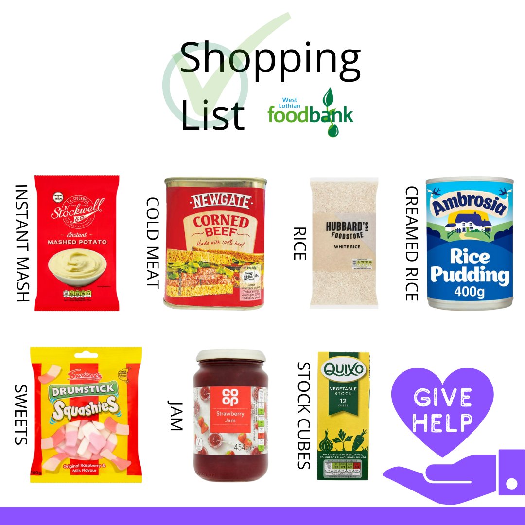 ❗ We are really low on stock!! Any size of #donation makes a massive difference! 💚 We understand times are hard for everyone - we really appreciate your #support! #thankyou #westlothianfoodbank #foodbank #westlothian