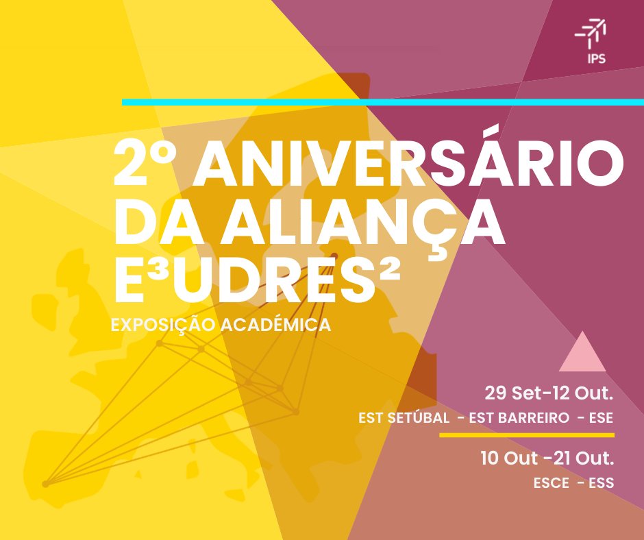 A @eudres_alliance está de parabéns! Estamos na linha da frente e estamos a trilhar um caminho com FUTURO. Ao longo das próximas semanas, há para ver em todas as Escolas do IPS, uma exposição! Vota na tua campanha publicitária preferida aqui: eudres.ips.pt/exposicao