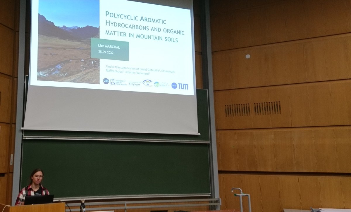 tumsoil's tweet photo. We @TUMsoil really enjoyed the talk of our current guest Lise Marchal about PAH pollution in alpine soils! 
Thanks @NoeNoeliaga and @MartinWiesmeier for establishing this great collaboration. 😀 https://t.co/hEcEubBkme