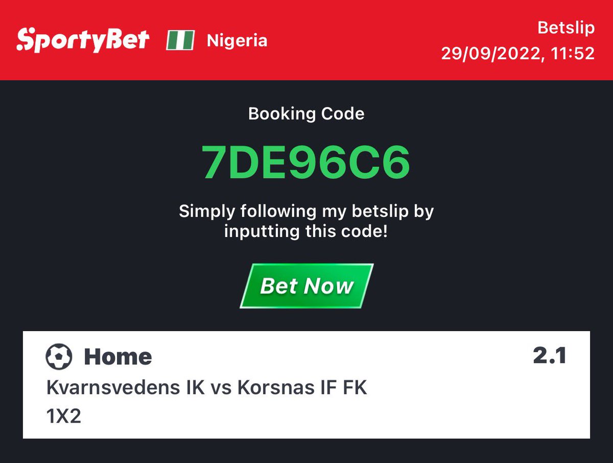 Sportybroker's tweet photo. My Single BET of the day Lowkey 💋

Sportybet CODE: 7DE96C6

Make your Finding before Staking &amp; If you Find it Convincing, Stake Responsibly 👏 

Pls Don’t Play If you Can’t take Responsibilty for the Outcome 🧏🏼‍♀️ https://t.co/8DPzXSu8p1