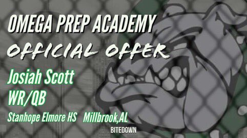 Blessed‼️ <a href="/13OmegaDAWGSdAD/">Chris Wood</a> <a href="/RecruitBulldogs/">Omega Prep Academy</a> #BITEDOWN