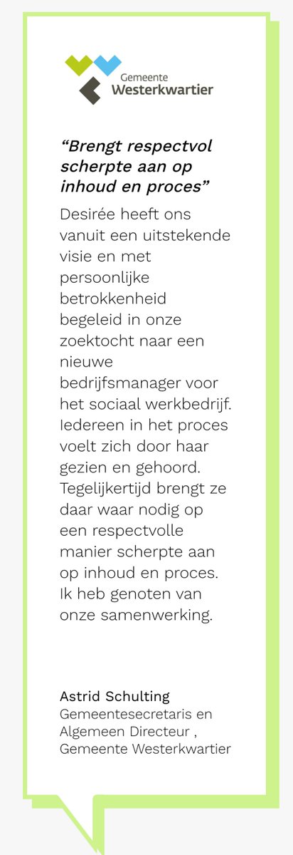 theleaderinside's tweet photo. En dan ontvangen wij deze referentie! Blij en super trots op de #samenwerking, die zich kenmerkte door betrokkenheid en zorgvuldigheid. Dit heeft een prachtige match tot stand gebracht.
Grote dank aan een ieder die heeft bijgedragen aan dit succes!

#leiderschap #recruitment https://t.co/hnbXsvVwDB