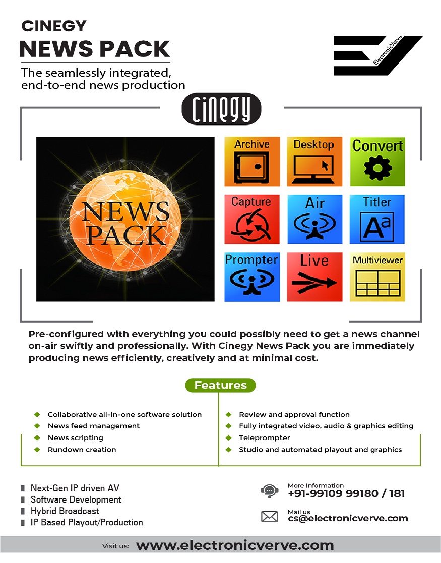 EvOnline19's tweet photo. Lights-Camera and NEWSโฆ..the fastest and most efficient way to get your news channel On-Airโฆ..We know itโs hard to believe, well give it a try and see for yourselfโฆ..! #cinegy #news #ip #ipbased #software #softwaredefined #news https://t.co/bYTmCFC3mS