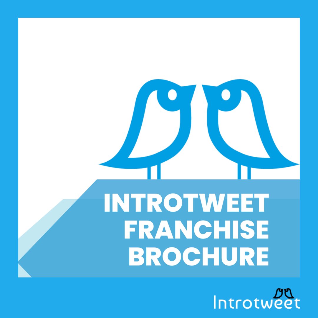 IntrotweetUK's tweet photo. Our Franchise Brochure is approved meaning it's almost ready to be shared with those who have shown an interest in becoming a Franchisee! 🚀

Want to find out what running a Franchise would look like? Send an email to laura@introtweet.com to be the first to know! #TeamIntrotweet https://t.co/5W3QmYQ6oR